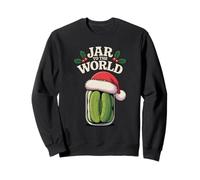 Jar to The World Holly Holiday Pun Funny Christmas Pickle Sweatshirt