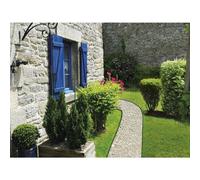 JARDI D'JO-Bordure articulée Artiborda x 5 Polyester recyclé Gris 100x10 cm