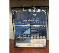 Jardiline Voile d'ombrage triangulaire Ciel étoilé 3,60x3,60x3,60 m 100 LEDs Multicolore