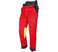 Jardiaffaires Pantalon Professionnel adapté aux bûcherons Solidur Authentic Rouge L