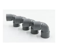 jardiboutique - ø 32 mm Coude PVC évacuation 87°30' FF a coller - Lot de 4 pièces