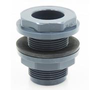jardiboutique - ø 50 mm - 2 Pouce Traversée de paroi en PVC pour Tuyau ø 50 mm, aquaponie, aquacultu