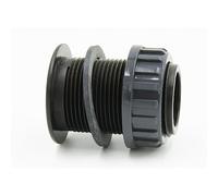 jardiboutique - 2 pouce Traversée de paroi en PVC pour aquaponie