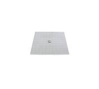 jardiboutique - 30 par 30 cm couvercle piéton plein pour regard évacuation PVC plat
