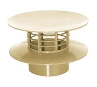 jardiboutique - Chapeau de ventilation extracteur éolien statique Ø 100 mm - Effet Venturi pour évent de fosse septique, micro-station et évacuation PVC - Couleur sable - Réf JB-EXTRAC100S