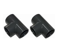jardiboutique - Lot 2 pièces Te en PVC 90° égale Manchon 50 mm PN16