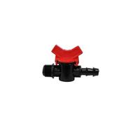 jardiboutique - mini vanne ø16 mm et 3/4 pouce- vanne cannelée pour tuyau 16 mm