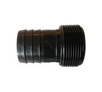 jardiboutique - Raccord Noir cannelé 39 mm a Visser 1 Pouce 1/2