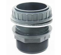 jardiboutique - Traversée de paroi PVC 2 Pouce 1/2 Pouce ou Collage Tuyau de ø 63 mm, PN10.
