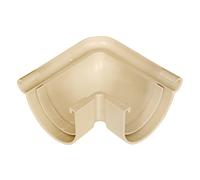 Jardibric - Angle Gouttière 90° Ø16 Sable pour Descente Ø50 - Coude Gouttière PVC - Raccord Eau Pluviale