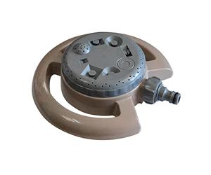 Jardibric - Arroseur Circulaire Statique 8 Jets Réglables - Arroseur Jardin Multi Formes pour Arrosage Pelouse et Massifs