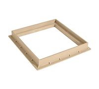 Jardibric - Cadre de Regard 30x30 cm Sable - Polypropylène - Dimension Intérieure 28,5x28,5 cm pour Aménagement Extérieur