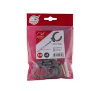 Jardibric - Sachet de 4 Colliers Lyre avec Vis Ø32 - Fixation Sécurisée et Durable pour vos Systèmes d'Arrosage