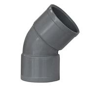 Jardibric - Coude 45° Femelle Femelle Ø80 - Raccord Évacuation Eau PVC