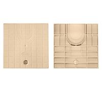 Jardibric - Couvercle Prédécoupé pour Regard de Gouttière (28x28 cm) en Sable - Installation Facile, Adapté aux Regards 30x30 cm - Pratique et Esthétique pour la Gestion des Eaux Pluviales