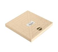 Jardibric - Couvercle Regard 20x20 cm Extérieur - Couvercle Regard 18,5x18,5 cm Polypropylène