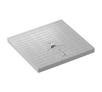 Jardibric - Couvercle Regard 30x30 cm avec Poignée - 28x28 cm - Polypropylène Renforcé Gris