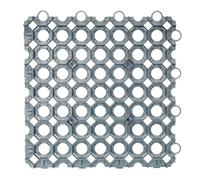 Jardibric - Dalle à Gazon 50 x 50 x 4 cm avec 3 cm d’Ancrage - Grille Stabilisation Gazon PEHD - 4 Dalles par m² - Résistance 150 t/m² (Grille Vide)