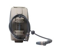 Jardibric Dévidoir Mural Automatique 20m Ø12.5mm rétractable avec Rallonge + Nez de Robinet + raccords + Pistolet d'arrosage
