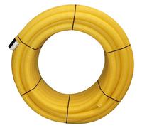 Jardibric - Drain Annulaire Perforé Ø 50 mm x 25 m - Tuyau de Drainage pour Évacuation des Eaux de Pluie - Drain Extérieur Jardin et Terrain