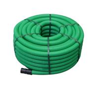 Jardibric - Gaine Annelée en Polyéthylène (PE) Verte - Protection de Câbles Téléphoniques Ø40 mm x 25 m