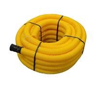 Jardibric - Gaine TPC Gaz Jaune Ø50 mm 25 m - Protection Canalisation | Protégez vos canalisations de gaz enterrées avec 25 m de gaine TPC jaune Ø50 mm en polyéthylène annelé.
