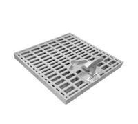 Jardibric - Grille de Regard d'Évacuation des Eaux Pluviales en Polypropylène Renforcé - Dimension Nette 28 x 28 cm - pour Regard de Dimensions 30 x 30 cm