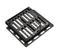 Jardibric - Grille Regard Fonte Ductile C250 300x300 mm avec Cadre - PMR - Conforme EN124