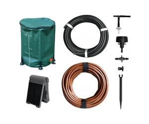 Jardibric - Kit Arrosage Goutte à Goutte Solaire Autonome - Pompe Programmable + Réserve Eau 50 L