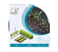 Jardibric - Kit d'Irrigation Goutte à Goutte Ø16 mm - 25m avec 50 Goutteurs, Poinçon, Bouchons et Raccords - Installation Facile pour une Irrigation Précise