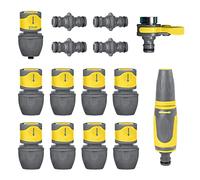 Jardibric - Kit Raccord Arrosage Universel 12 Pièces - Lance, Adaptateur Robinet et Connecteurs Rapides