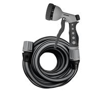 Jardibric - Kit Tuyau Extensible pour Arrosage - 8,33 à 25 m - Tuyau Élastique avec Raccords - Jardin