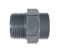 Jardibric - Mamelon PVC M/F - Raccords PVC à Visser - PN10 - Raccordements Arrosage Enterré (M 33x42 - F 26x34)