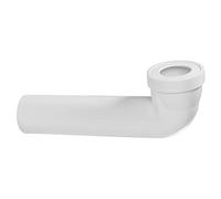 Jardibric - Pipe WC Longue Coudée 400 mm Ø100 - Emboîture 85/105 - Raccord Évacuation WC