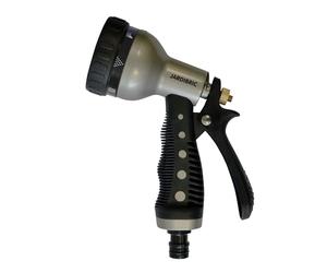 Jardibric - Pistolet Arrosage Métal 7 Jets - Buse Multi-Jets Réglable - Poignée Ergonomique Gainée
