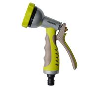 Jardibric - Pistolet Arrosage Métal 7 Jets - Lance Arrosage Double Gomme Poignée Ergonomique