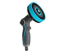 Jardibric - Pistolet d’Arrosage 6 Jets - Gâchette 3 en 1 avec Contrôle du Débit au Pouce - Tête Large Réglable