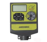 Jardibric - Programmateur Arrosage 24V 4 Voies - 2 Programmes Multi-Zones Détecteur Pluie Compatible