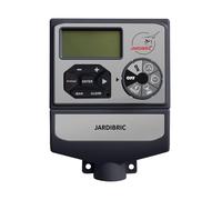 Jardibric - Programmateur Arrosage 24V 6 Voies - 2 Programmes Détecteur Pluie Relais Pompe Multi-Zones