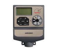 Jardibric - Programmateur Arrosage 9V 4 Voies - 2 Programmes Indépendants Multi-Zones Électrovanne