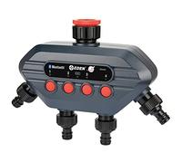 Jardibric - Programmateur d’Arrosage Bluetooth 4 Voies pour Nez de Robinet - Réglage de 1 Min à 6 h - Fréquence de 1 h à 7 Jours - 1 Programme Intégré - Arrosage Automatique Jardin, Terrasse, Serre