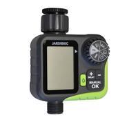 Jardibric - Programmateur d’Arrosage Digital avec Débitmètre Intégré - Suivi de Consommation d’Eau - Débit 1320 L/h - Pression 0,5 à 8 Bars - Jardin, Potager, Terrasse