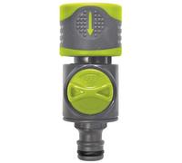 Jardibric - Raccord Automatique d'Arrosage et Brumisation avec Vanne - Simplifiez le Branchement et Contrôlez Facilement Votre Système d'Arrosage.