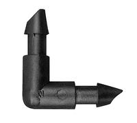 Jardibric - Raccords Conduite Secondaire Arrosage Localisé Goutte à Goutte - 10 Coudes Cannelés Ø 6 mm - Connecteurs Flexibles pour une Installation Facile et Précise de votre Système d'Arrosage