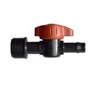Jardibric - Raccords pour Conduite Principale Arrosage Localisé Goutte à Goutte Ø16 mm - Vanne d'Arrêt M 20x27 pour Contrôle Précis de l'Arrosage