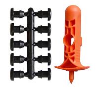 Jardibric - Raccords pour Conduite Secondaire Arrosage Localisé Goutte à Goutte - 10 Bouchons Cannelés Ø 6 mm + 1 Poinçon - Solution Pratique et Fiable pour Systèmes d'Irrigation