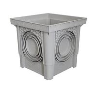 Jardibric - Regard/Réhausse Collecteur des Eaux Pluviales - 20 x 20 cm (livré sans Couvercle) Personnalisez Votre Installation pour Une Gestion Efficace des Eaux Pluviales