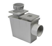 Jardibric - Regard Pied de Gouttière 27 x 22 x 14 cm - Évacuation Eaux Pluviales Extérieur