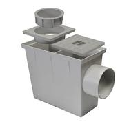 Jardibric - Regard pour Évacuation des Eaux Pluviales au Pied de Gouttière - Dimensions 27 x 22 x 14 mm - Gestion des Écoulements Extérieurs