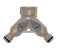 Jardibric - Sélecteur Arrosage 2 Voies avec 2 Vannes Indépendantes - Répartiteur Eau Robinet Jardin Double Sortie